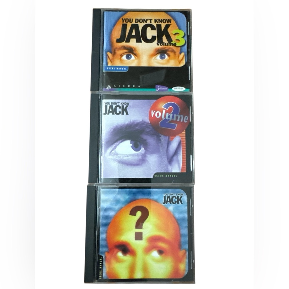 You Don't Know Jack Video‎ Game Lot PC Bundle Volumes 1-3 Computer Games